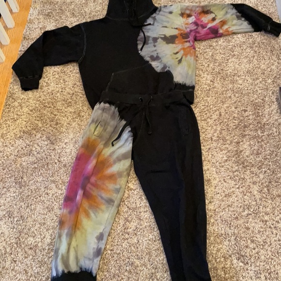 Six/Fifty Sweatshirt & Jogger set tie dye med - Picture 2 of 2